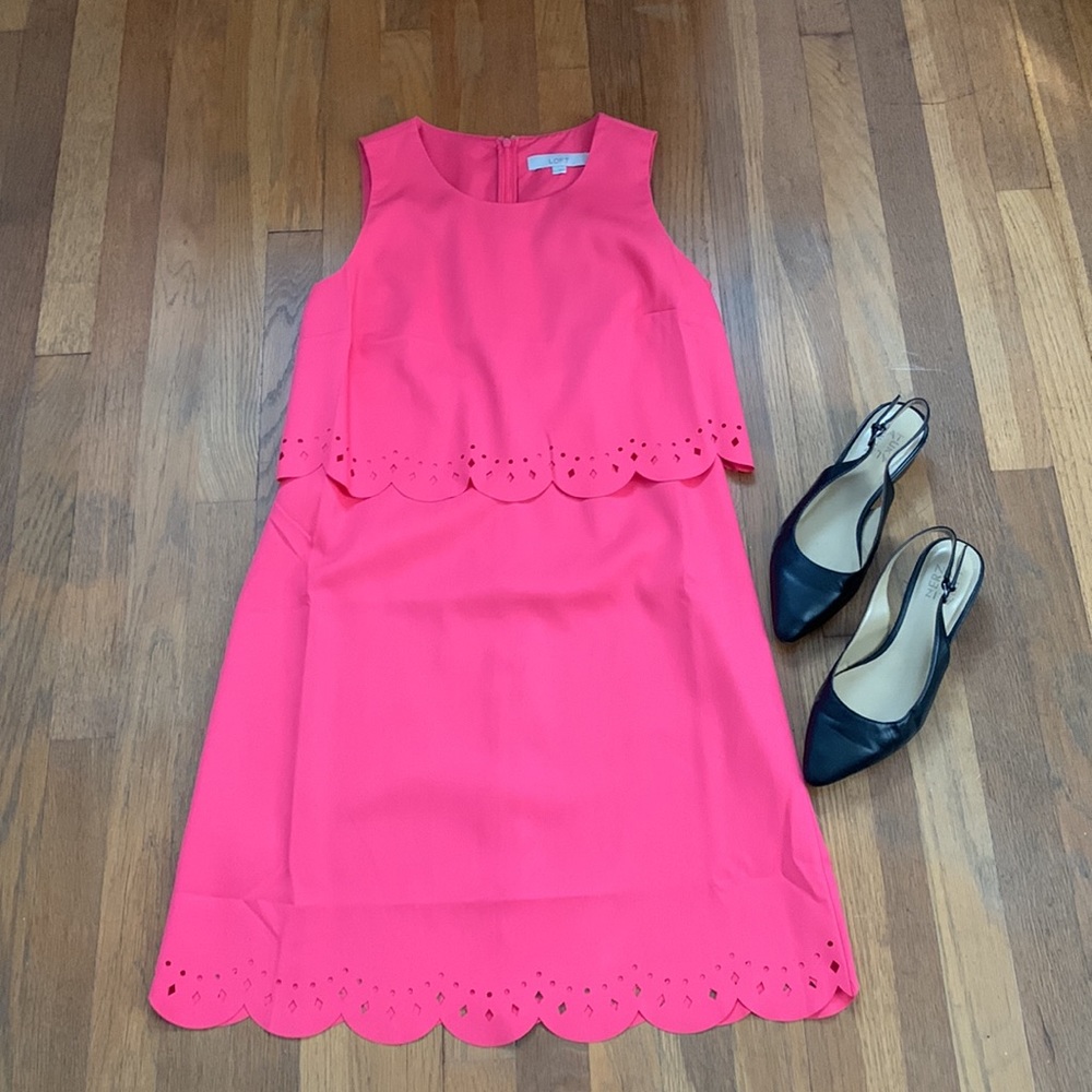 LOFT Pink Sleeveless Dress